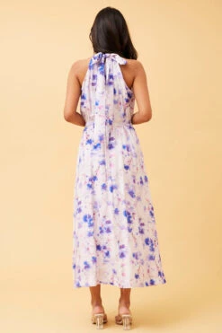 TALISIA HALTER NECK FLORAL DRESS -Printedcarpetus cb8cd299ff918ae77a74c5adb47bc470