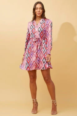 MAGGIE BUTTON FRONT SHORT DRESS