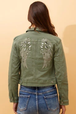 DESTINY SEQUIN WING DENIM JACKET -Printedcarpetus ccb5895be894c57cc811e44ba9100085