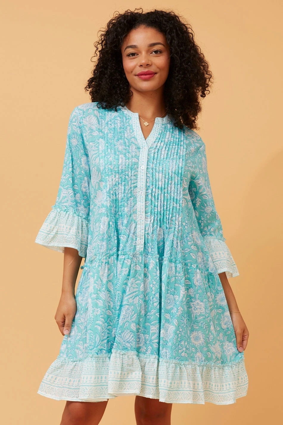 SIMKA BOHO BORDER PRINT DRESS 5 SIMKA BOHO BORDER PRINT DRESS - Image 3