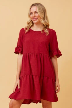 TIERED BABYDOLL DRESS -Printedcarpetus ce6efbdc4a768a72faf1524e0cd712c8