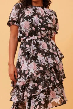 DAVINA FLORAL MIDI DRESS -Printedcarpetus ce8eb309e41c5a5722879a64dafb5171