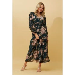 CRYSTELLE FLORAL MAXI DRESS -Printedcarpetus cfb6567e0b65dcddc0f08dc3ad3b532c