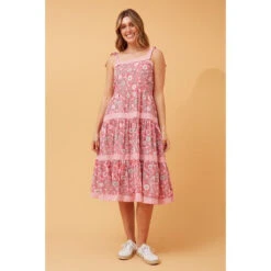 RADA FLORAL MIDI DRESS -Printedcarpetus cfc9390172be7e0899a4b4a673672490