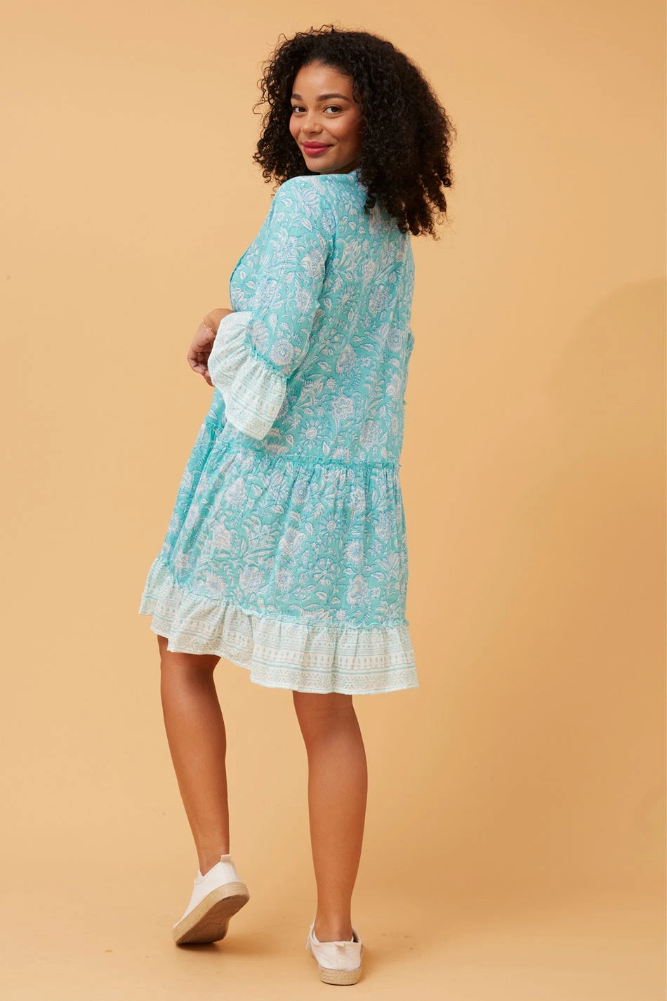 SIMKA BOHO BORDER PRINT DRESS 9 SIMKA BOHO BORDER PRINT DRESS - Image 7