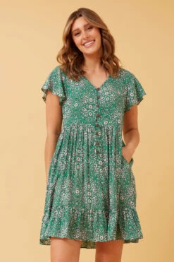 TULIP FLORAL BABYDOLL DRESS -Printedcarpetus d0b50b9d9f24b05be4d484f736936547