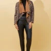 LENI LEOPARD PRINT WATERFALL CARDIGAN -Printedcarpetus d1505f4aefa344b111632135197662fc