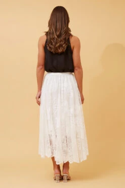 PHOENIX LACE MIDI SKIRT -Printedcarpetus d184a11c0a7646a941edf42cc353cddf