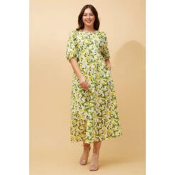 DOROTHY LEMON PRINT LINEN DRESS 19 DOROTHY LEMON PRINT LINEN DRESS -Printedcarpetus d26ff49011592c9bb78c33c56f3ae22b