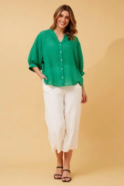 BELINA BUTTON UP SHIRT -Printedcarpetus d2ca9ed62c17143405fd92bb4816b4f7