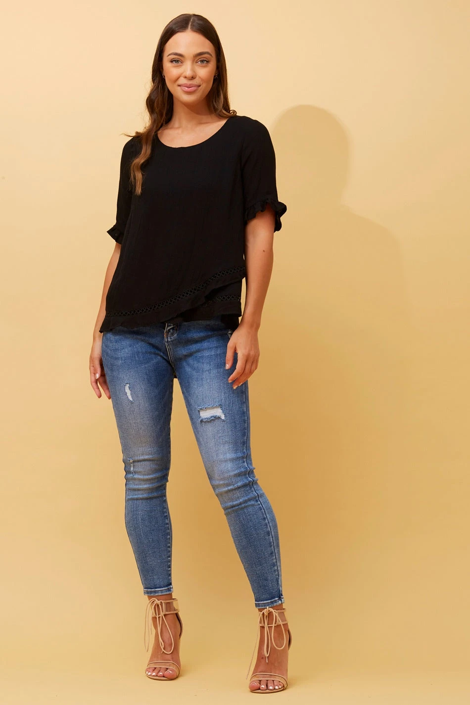 JAYDON LACE TRIM TOP 6 JAYDON LACE TRIM TOP - Image 4