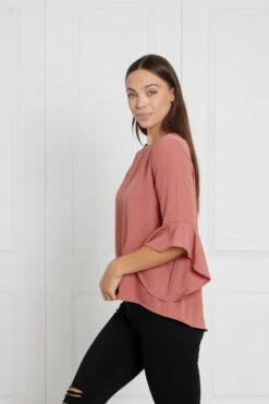 FLUTE SLEEVES BLOUSE -Printedcarpetus d35c17f86c8845c453e302255a513f76