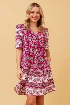 INDIANA FLORAL BOHO SHORT DRESS -Printedcarpetus d3d4dc561dda027721902cfafbaf5e84