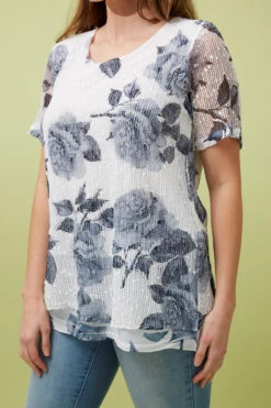 FLORAL LAYERED CROCHET TOP -Printedcarpetus d4f1f234c7510451e648b2cadacb3c1d