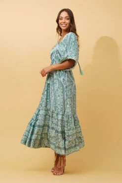 DOLTON BOHO SATIN MAXI DRESS -Printedcarpetus d5944920c7c8d198af79c481c3f0f9d9