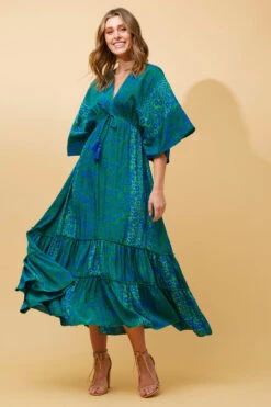 CHANDRA SATIN MAXI DRESS -Printedcarpetus d5e66567a12957cd2f6d5300e452dfca