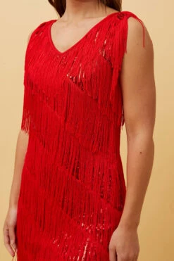 ZANDRA FRINGE FLAPPER DRESS -Printedcarpetus d6069b20c447921d8aee691dca2019c8