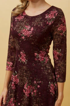 CAMILA FLORAL LACE SHORT DRESS -Printedcarpetus d7196908ccef92d4d0a4c92c2459aaf9