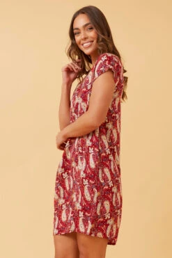 PAULA PAISLEY BOHO SHIFT DRESS -Printedcarpetus d72d764c4d686978f050b707cd6322d3