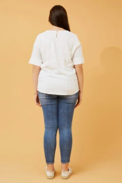 GAELIN LINEN TOP -Printedcarpetus d7510a1eb428dc832b414a94d79614ac