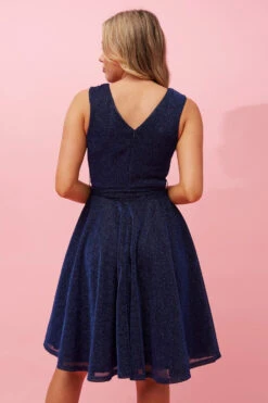 SLEEVELESS SHORT GLITTER DRESS -Printedcarpetus d7c390a8f354fac4ae9c72ef271ddfb3