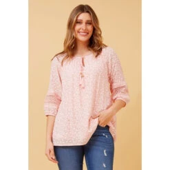 ANDREA FLORAL PEASANT TOP -Printedcarpetus d7fd50ab318a32145ba12c8e8ea9d608
