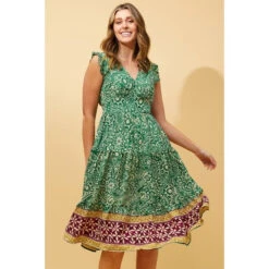 KIRAN FLORAL BOHO DRESS -Printedcarpetus d895fa7f5d6a7948166b634d71274d48