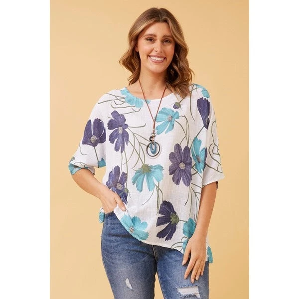 LIBBY FLORAL TOP 19 LIBBY FLORAL TOP - Image 17
