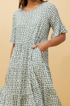 KENNA POLKA DOT MIDI DRESS -Printedcarpetus dabaa2e4e1c94e0f5b44c67085998378