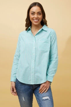 MARGARET STRIPE SHIRT -Printedcarpetus dbc7a7d3d3b58de25231d38005db3159