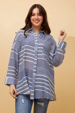 SHIRLEY STRIPE SHIRT -Printedcarpetus dbcac109c3f94363a8014a9640794483