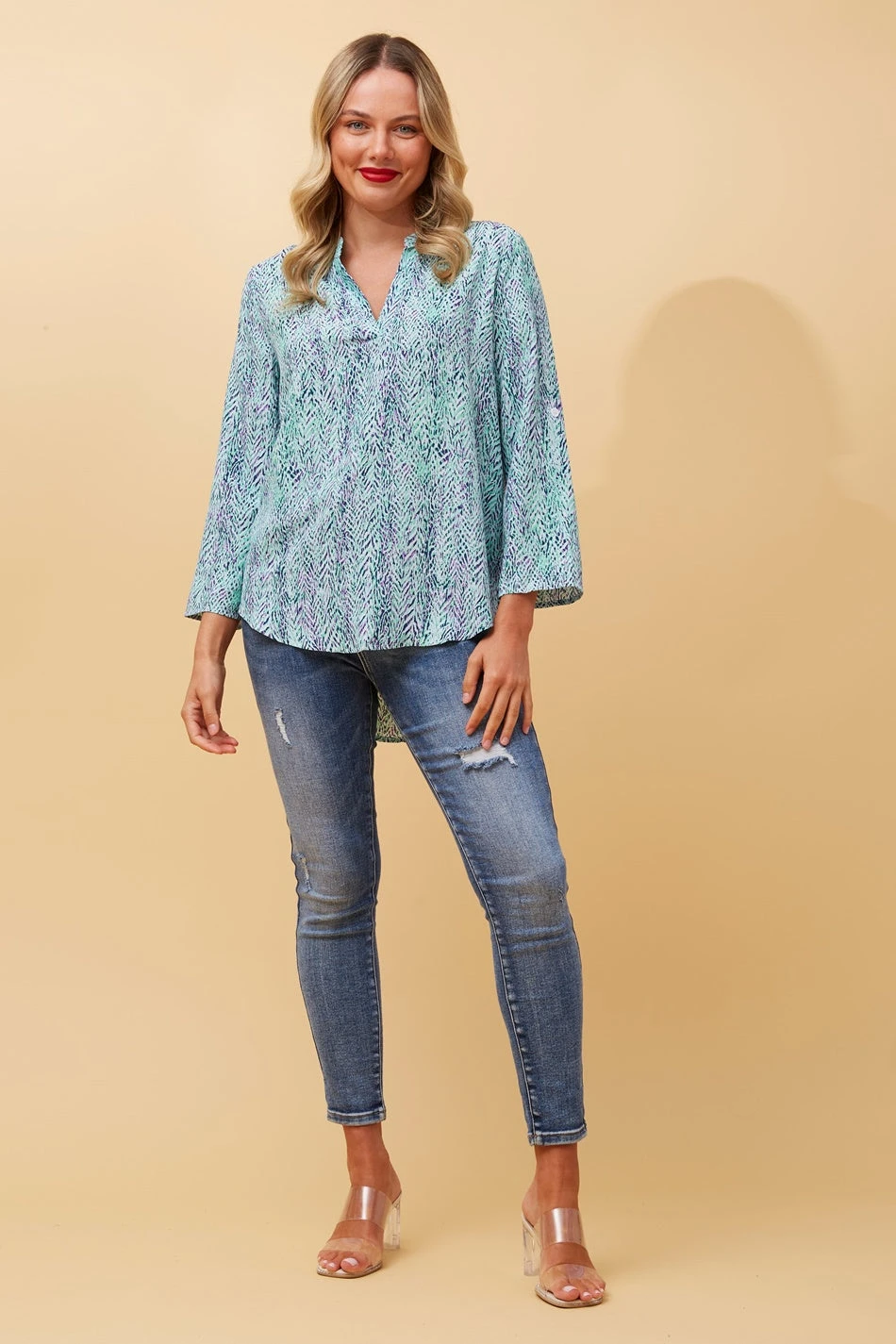 SPICY ABSTRACT PRINT BLOUSE 5 SPICY ABSTRACT PRINT BLOUSE - Image 3