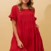 KELLY TIERED LINEN SHORT DRESS 1 KELLY TIERED LINEN SHORT DRESS -Printedcarpetus dc2299ce21a2449088799e71e9f9e6ba
