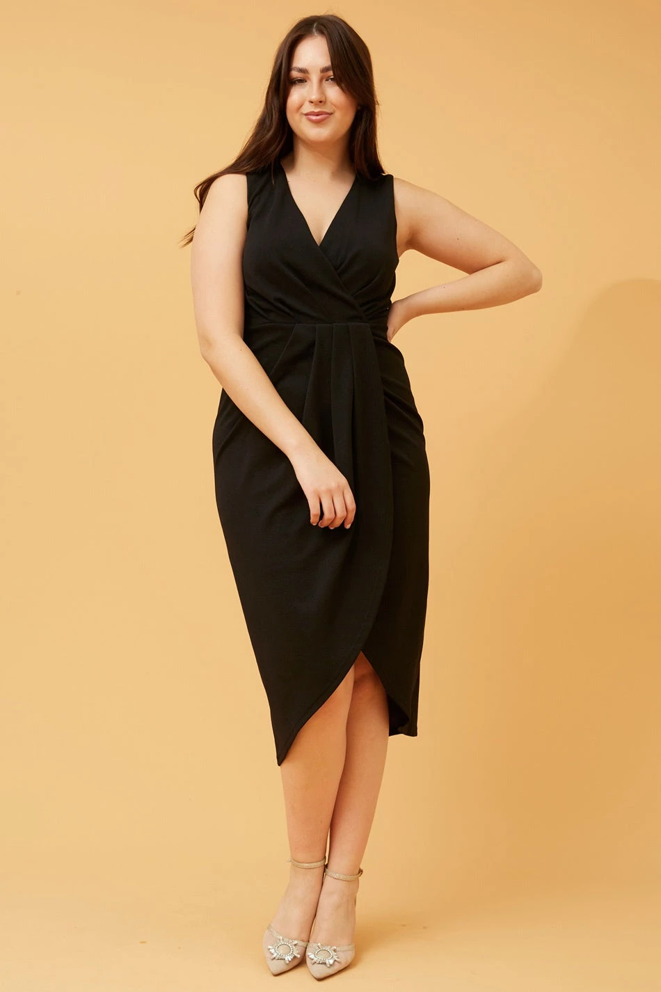 FELICIA CROSSOVER MIDI DRESS 3 FELICIA CROSSOVER MIDI DRESS