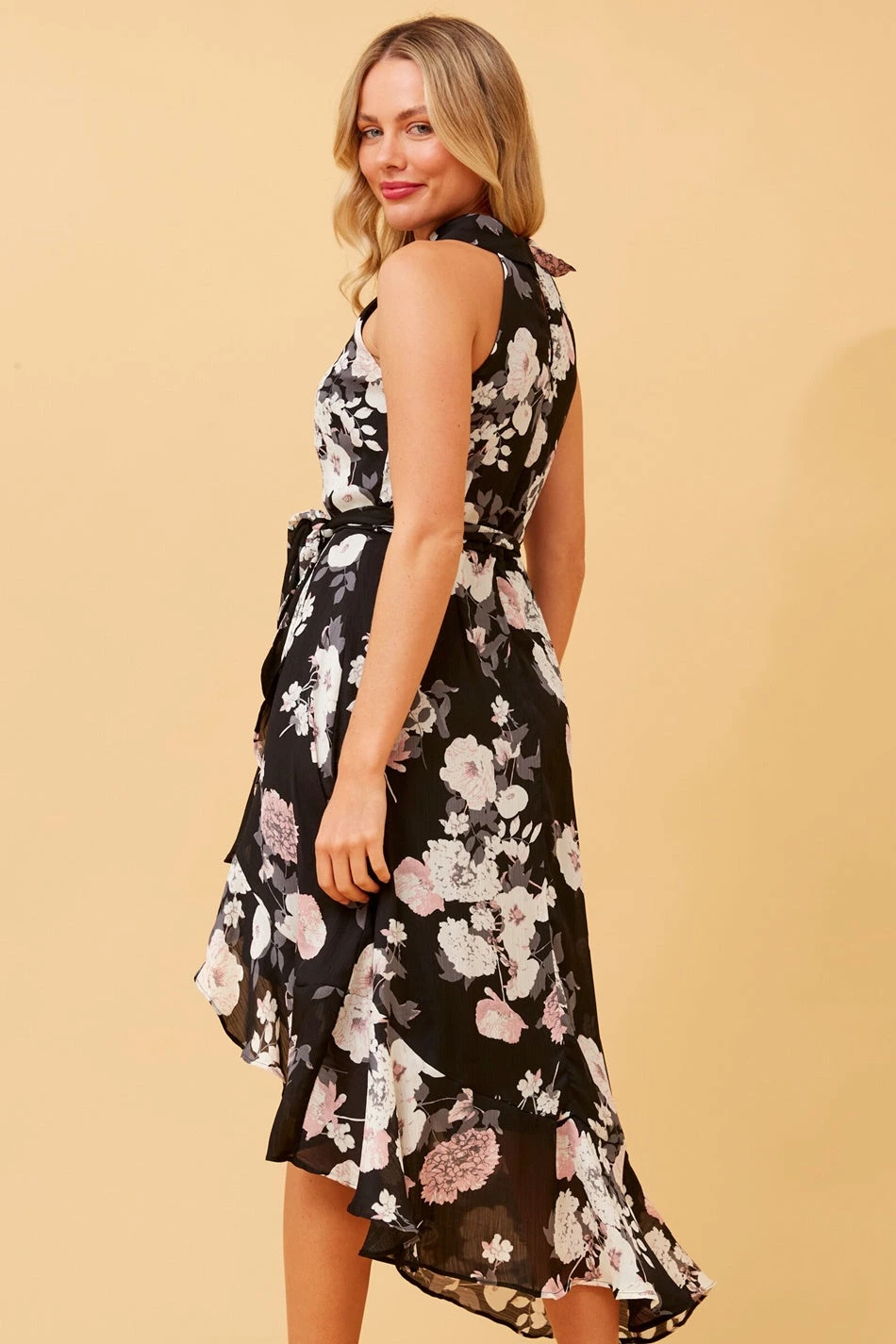 RIO FLORAL HALTER NECK MIDI DRESS 8 RIO FLORAL HALTER NECK MIDI DRESS - Image 6