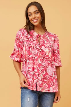 SELENA FLORAL PUFF SLEEVE SHIRT 12 SELENA FLORAL PUFF SLEEVE SHIRT -Printedcarpetus dcf9707162e187a97755f204a9881b47