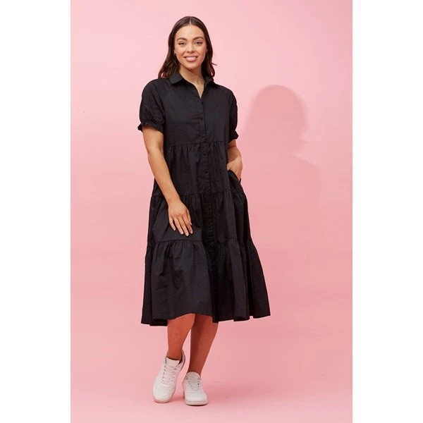 TIFFANY PUFF SLEEVE MIDI DRESS 15 TIFFANY PUFF SLEEVE MIDI DRESS - Image 13