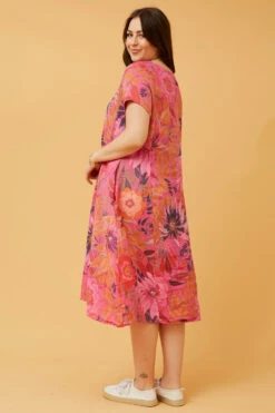 VITALIA FLORAL LINEN MIDI DRESS -Printedcarpetus ddd7bb009e2ac8bdf29b3d14cad8ebfc d2f097b8 fae5 461e 94b0 11be7b5ba6d7