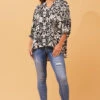 BELINA FLORAL PRINT TOP -Printedcarpetus de1f45c53b4ccaa5a80f0a54e7309167