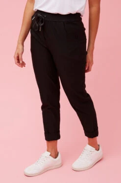 JANJA SOLID PRINT JOGGERS -Printedcarpetus de55dc5fc3e33b87877bdfcf83f74892