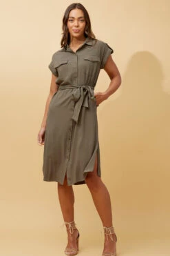 ORIANA UTILITY SHIRT DRESS -Printedcarpetus de730240c4f0165415e7118a9de433f5 fc1e67cd 7ca0 4b75 971d 284071d6a739