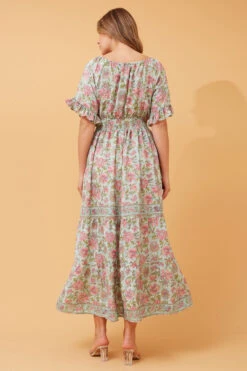 ORIETTA FLORAL MAXI DRESS -Printedcarpetus dedec43300c9ba065c6bf0e2ff9999a2
