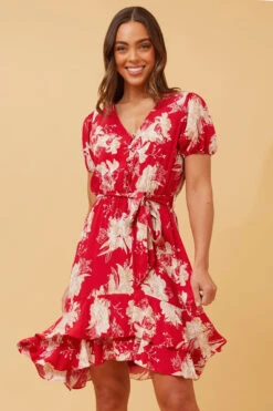 BRENDA FLORAL SHORT DRESS