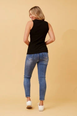 ROSEMARY RIBBED SINGLET -Printedcarpetus df25c45e51bd3c71e4fdf0fe8481f876