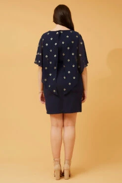 KYLIE COLD SHOULDER GLITTER DRESS -Printedcarpetus df2e1d20b70d7fc5783f3c17b2e51256