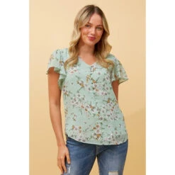 ROMY FLORAL BLOUSE -Printedcarpetus df431815fb74cb421db26b38492e7f62
