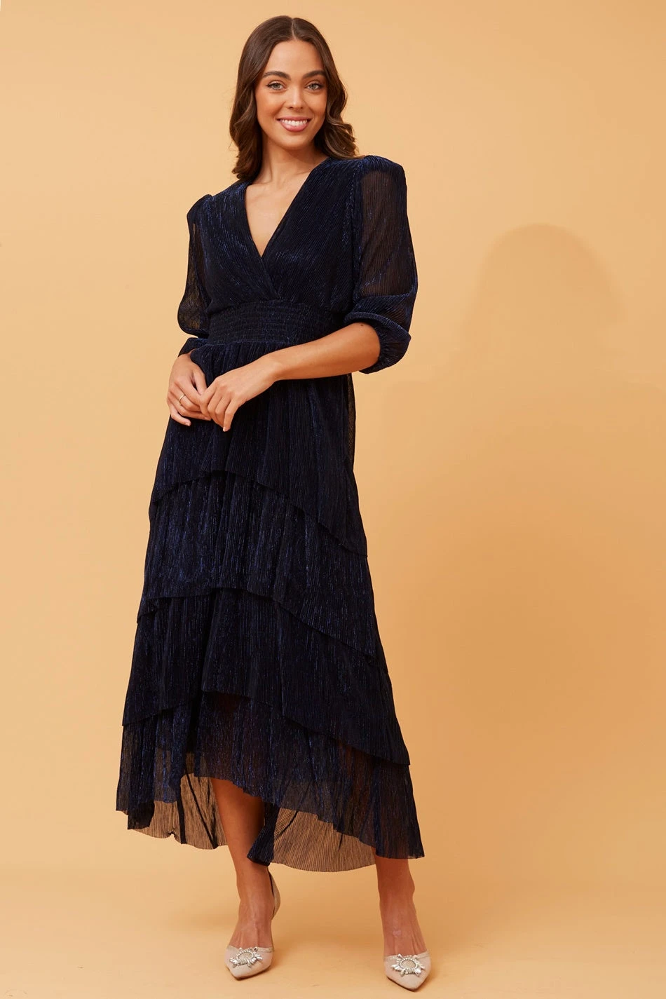 WILLAMINA GLITTER TIERED MAXI DRESS 7 WILLAMINA GLITTER TIERED MAXI DRESS - Image 5