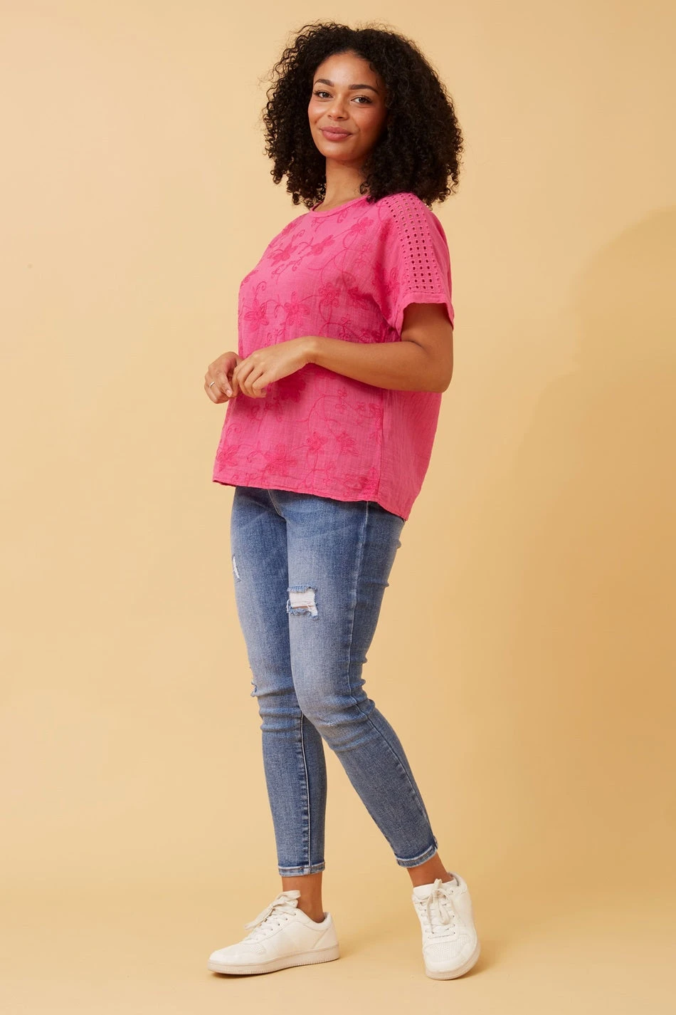 CONNIE EMBROIDERED FLORAL TOP 13 CONNIE EMBROIDERED FLORAL TOP - Image 11