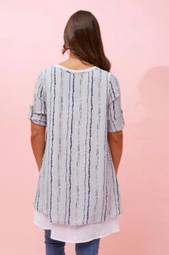 AISHA DOUBLE LAYERED PRINTED TOP -Printedcarpetus e12045f4e30adc3c3252886cf6698f45