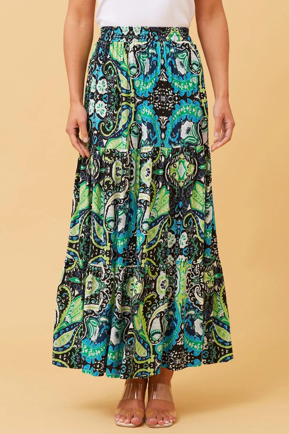 DORIAN FLORAL BOHO MAXI SKIRT 3 DORIAN FLORAL BOHO MAXI SKIRT - Image 2